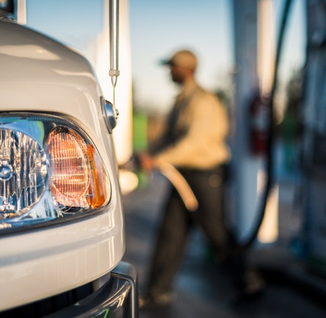 Mack Truck getting Fueled