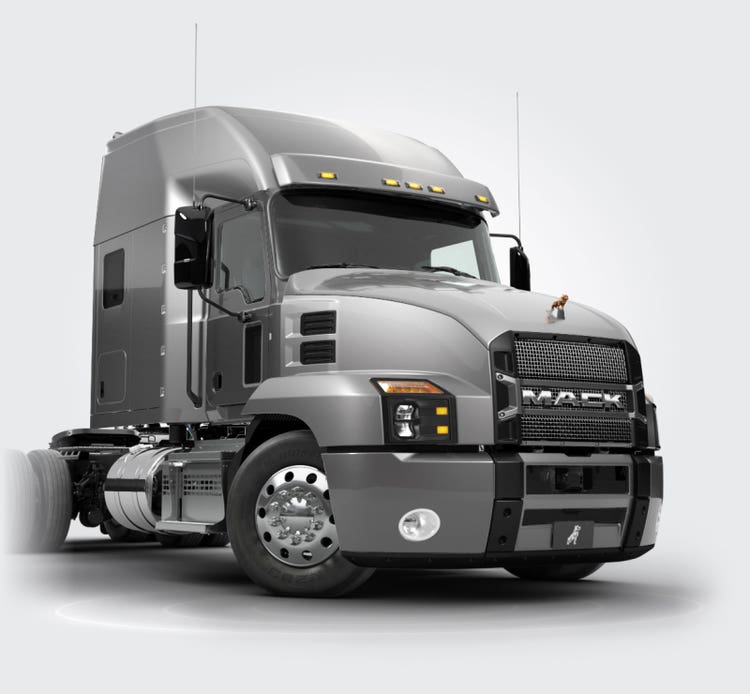 Mack Anthem truck with Bendix safety systems for collision avoidance.